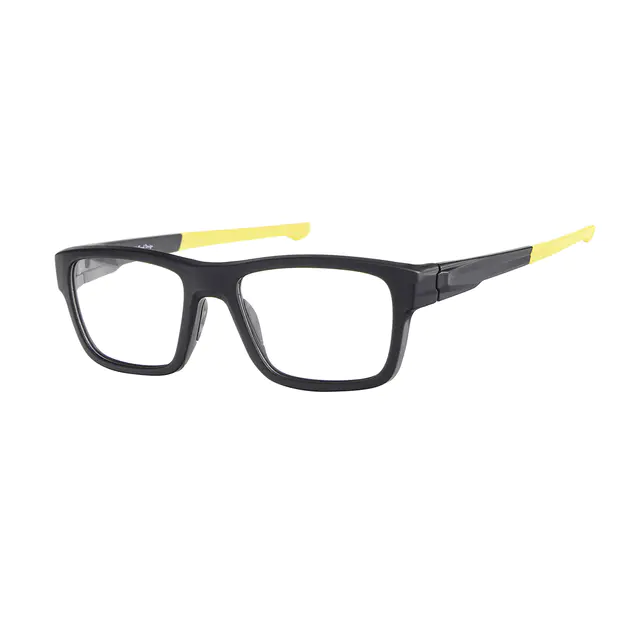 Rectangle Black/Gold Eyeglasses