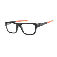 Rectangle Black/Orange Eyeglasses