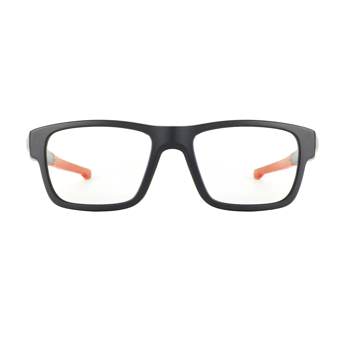 Rectangle Black/Orange Eyeglasses