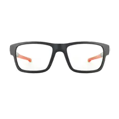 Rectangle Black/Orange Eyeglasses