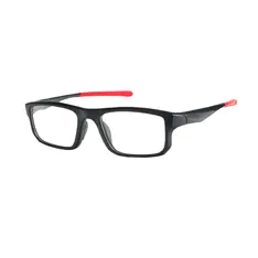 Rectangle Red Sport Eyeglasses