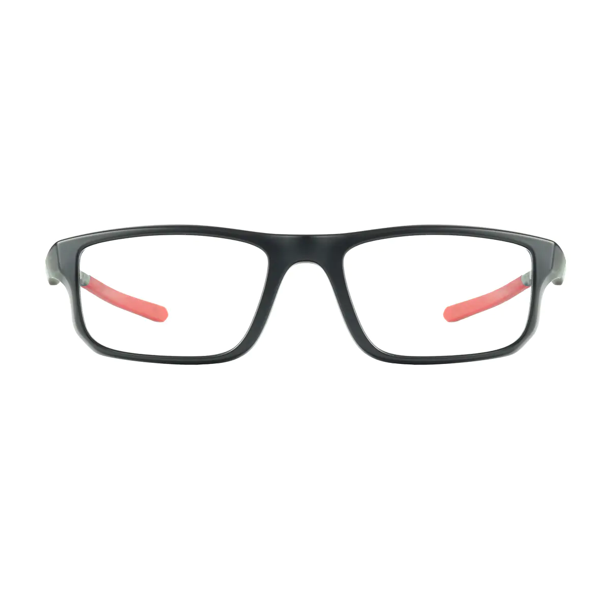 Rectangle Red Sport Eyeglasses