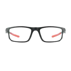 Rectangle Red Sport Eyeglasses