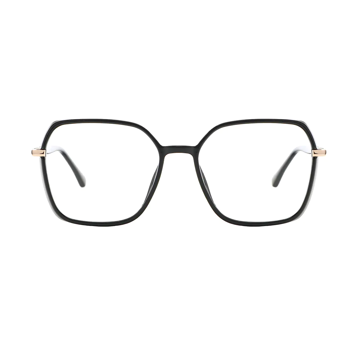 Square Black/Gold Eyeglasses