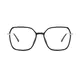 Square Black/Gold Eyeglasses