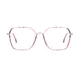 Square Transparent Purple Eyeglasses
