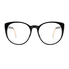 Oval Black Eyeglasses