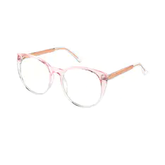 Oval Pink Eyeglasses