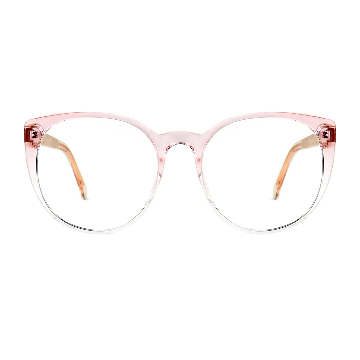 Oval Pink Eyeglasses