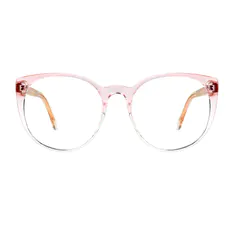 Oval Pink Eyeglasses