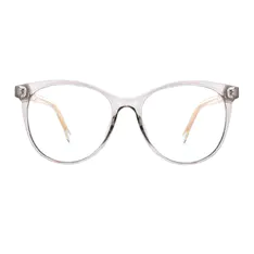 Round Gray Eyeglasses