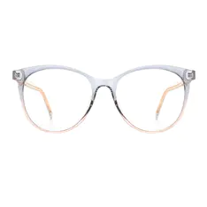 Round Gradient Purple Eyeglasses