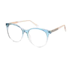 Round Gradient Blue Eyeglasses