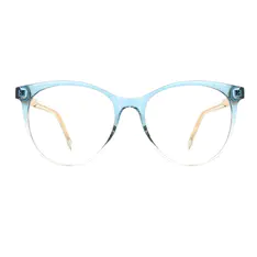 Round Gradient Blue Eyeglasses
