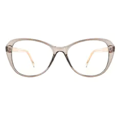 Oval Gray Eyeglasses