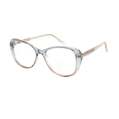 Oval Purple/ Pink Eyeglasses