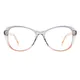 Oval Purple/ Pink Eyeglasses