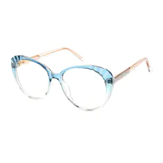 Oval Gradient Blue Eyeglasses