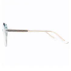 Oval Gradient Blue Eyeglasses