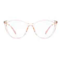 Cat-eye Transparent Pink Eyeglasses