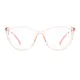 Cat-eye Transparent Pink Eyeglasses