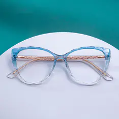 Cat-eye Gradient Blue Eyeglasses
