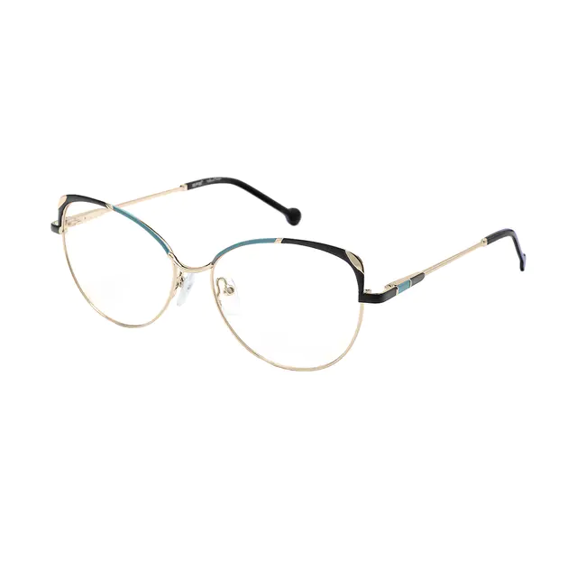 Cat-eye Gold Eyeglasses