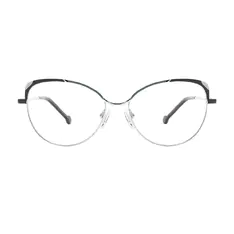 Cat-eye Silver Eyeglasses