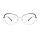 Cat-eye Silver Eyeglasses