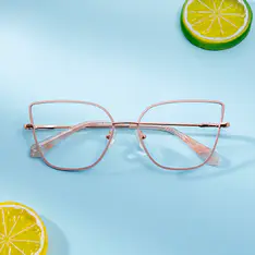Cat-eye Pink/Rose Gold Eyeglasses
