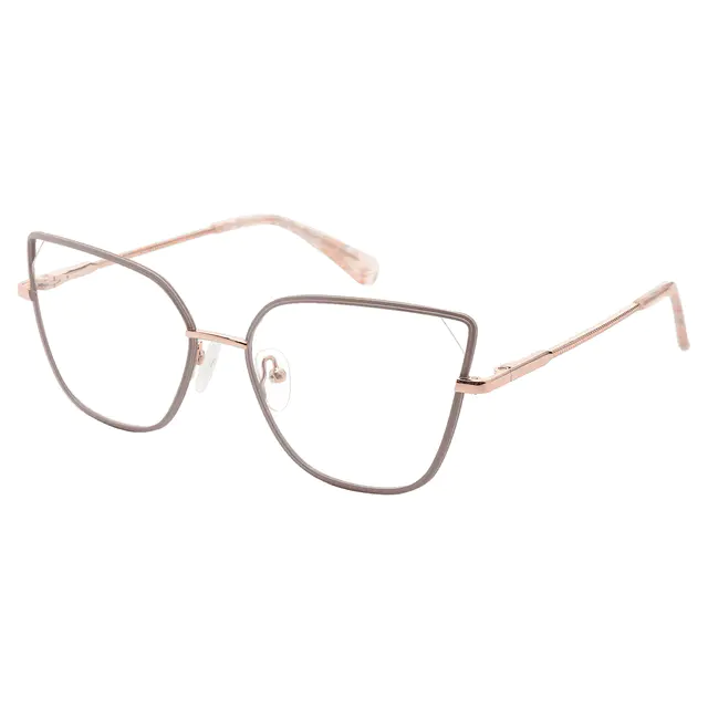 Cat-eye Pink/Rose Gold Eyeglasses