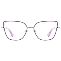 Cat-eye Purple/Silver Eyeglasses