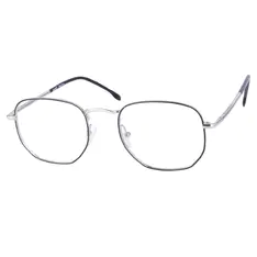 Square Black/Silver Eyeglasses