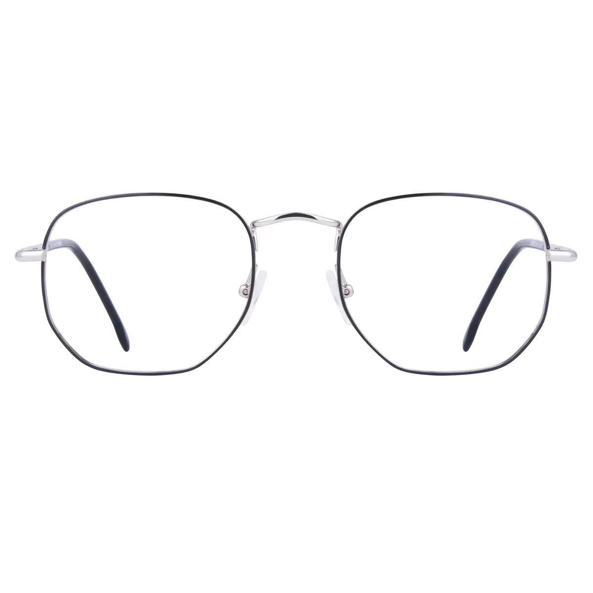 Square Black/Silver Eyeglasses