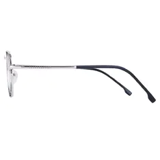 Square Black/Silver Eyeglasses