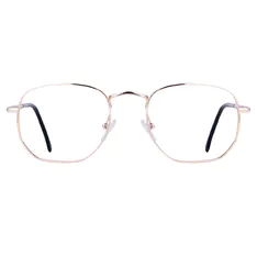 Square Gold Eyeglasses