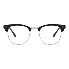 Browline Matte Black Eyeglasses
