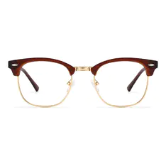 Browline Matte Brown Eyeglasses