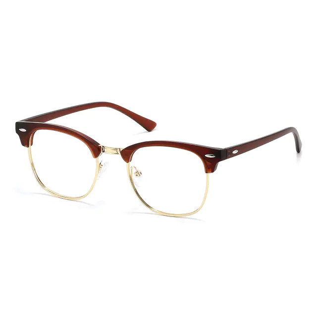 Browline Matte Brown Eyeglasses