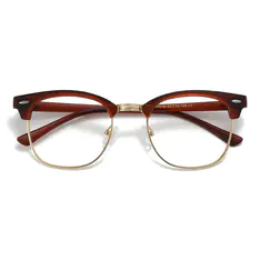 Browline Matte Brown Eyeglasses