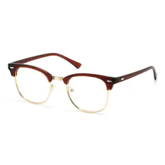 Browline Matte Brown Eyeglasses