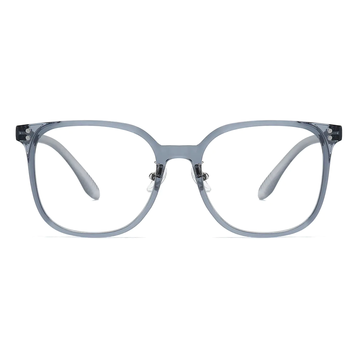 Square Gray Blue Eyeglasses