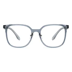 Square Gray Blue Eyeglasses