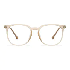 Square Matte Beige Eyeglasses