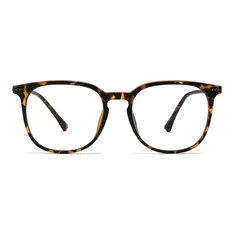 Square Matte Tortoiseshell Eyeglasses