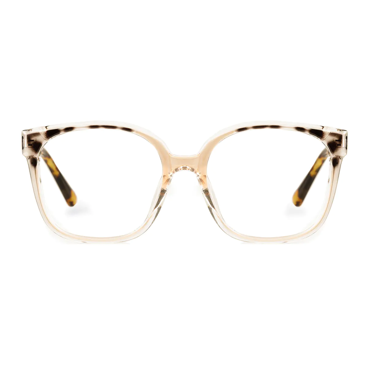 Square Beige/Tortoiseshell Eyeglasses