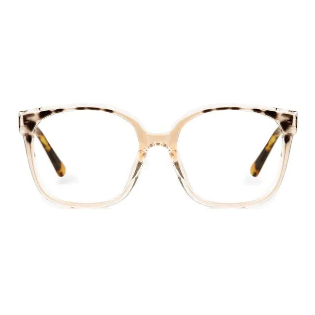 Square Beige/Tortoiseshell Eyeglasses