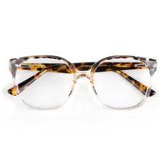 Square Beige/Tortoiseshell Eyeglasses
