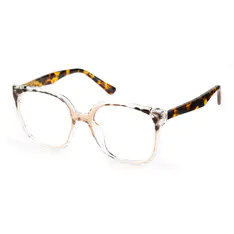 Square Beige/Tortoiseshell Eyeglasses