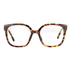 Square Tortoiseshell/Brown Eyeglasses
